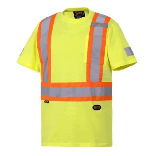 t-shirt de sécurité en coton haute visibilité pioneer