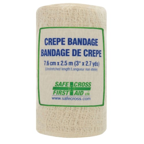 9557.030.001 bandage de crêpe roulante 7.6cm x 2.5m safecross 08064 08064