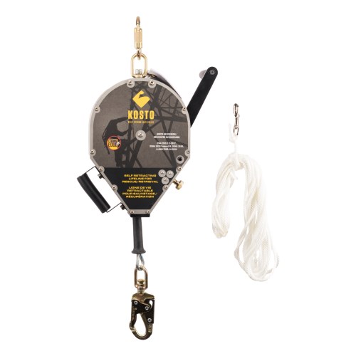 cdk360-r kosto 50’ 3-way retractable lifeline for rescue / retrieval cdk360-r