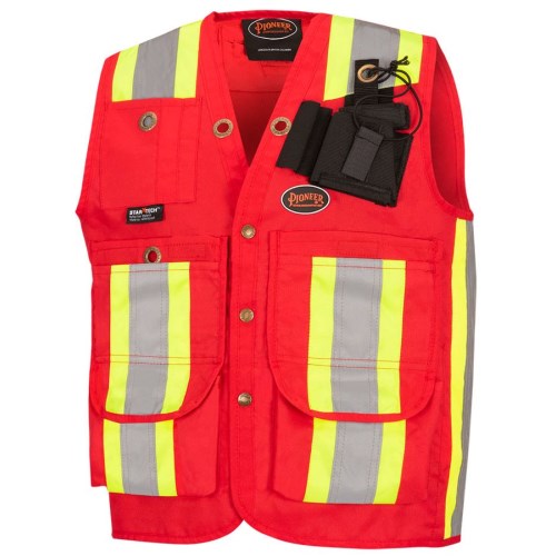 cr-695 veste de sécurité pour arpenteur avec poches v1010710-2xl v1060471-xl