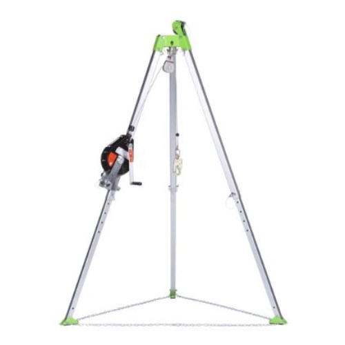 surewerx peakworks series aluminum tripod for confined space rescue with 60 ft srl