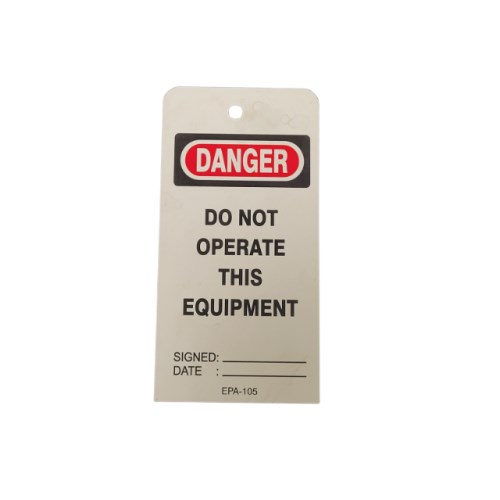 étiquettes de cadenassage anglophone