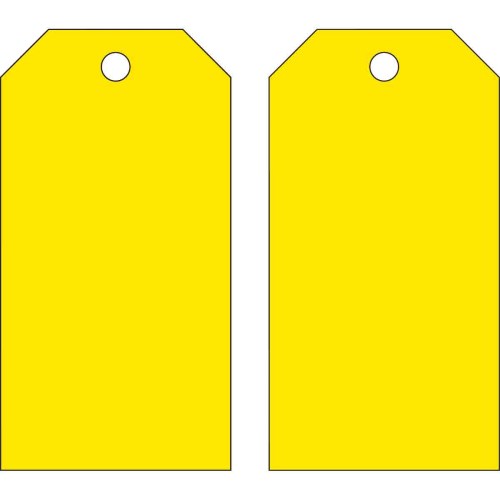 eet169 étiquettes vierges de prévention des accidents brady, 25/pqt 65373 65373