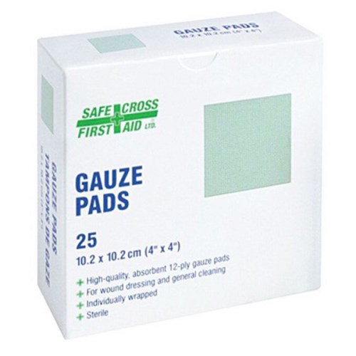 fta014 gauze pad sterile 4x4 #02221 25/box 02221