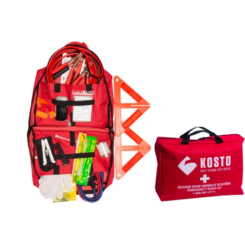 ftr173 trousse pour urgence routière, pochette de nylon faksosrhk704 fakbkmp