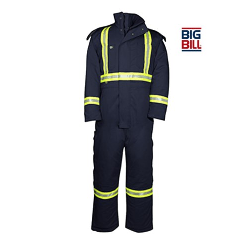 big bill westex ultrasoft flame resistant insulated coverall with reflective strips