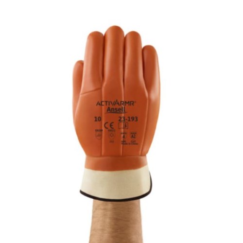 mgc004 ansell activarmr monkey grip 23-193 pvc-coated versatile winter work gloves 2319311100