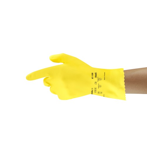 mgc040 gants de travail de 12'' en latex doublés de coton alphatec® ansell 87-198 1555411090