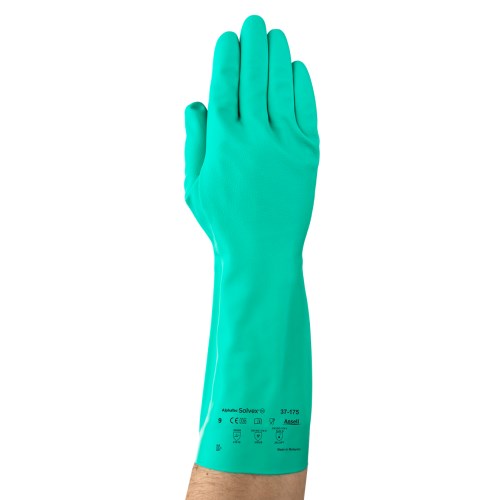 mgc1407 ansell alphatec® solvex® 37-175 13''chemical protection work gloves with nitrile coating 3717511070