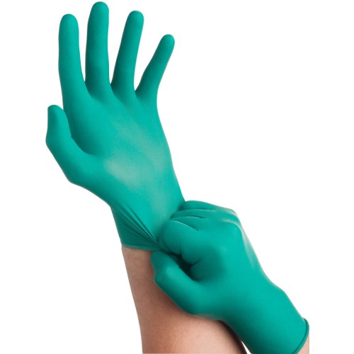 mgc408 ansell touchntuff 92-600 powder-free disposable nitrile work gloves, 100/box