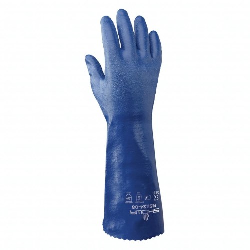 mgcy94 showa 14'' nitrile-coated biodegradable knit-lined work gloves