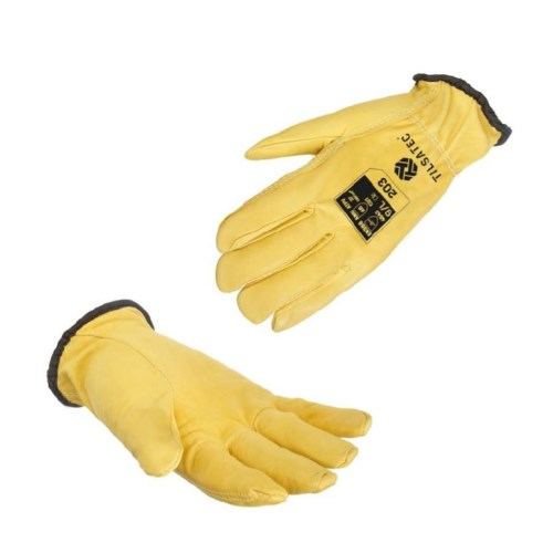 mgv127 tilsatec cut-resistant leather work gloves with electric arc protection