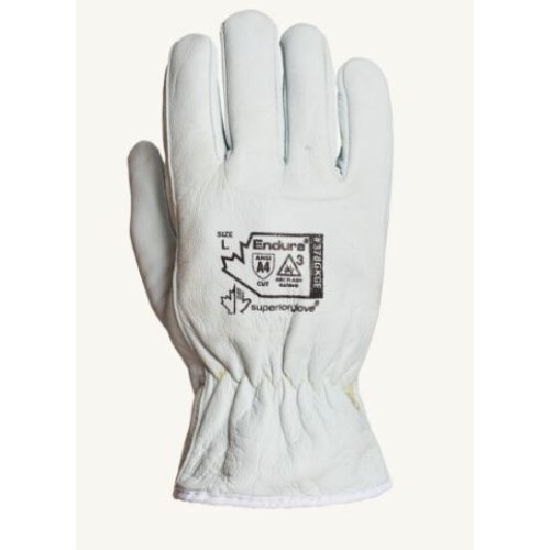 mgv164 superior glove endura® cut-resistant arc flash goat-grain driver gloves