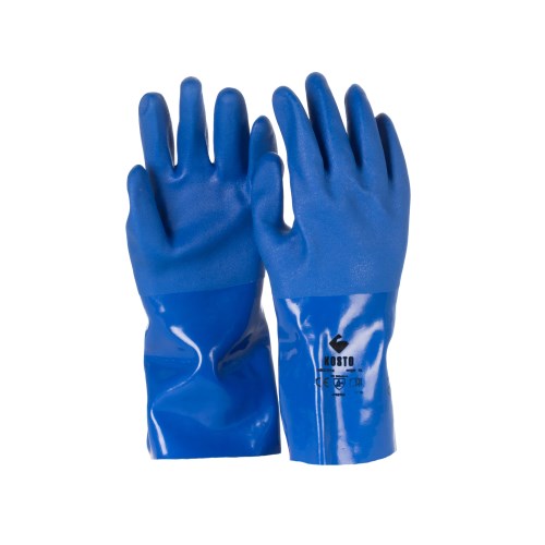 kosto mkc094 chemical-resistant pvc coated work gloves