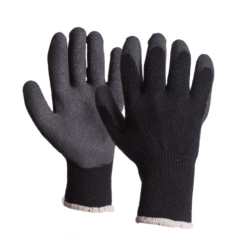 mkch30 kosto latex-coated knit work gloves with acrylic lining