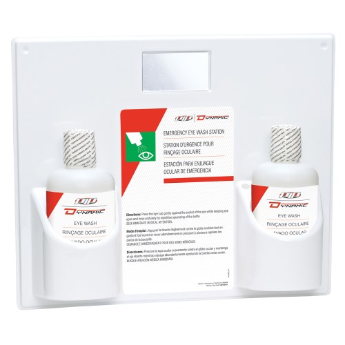 eye wash station with isotonic solution