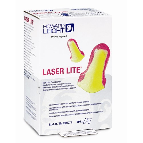 obo546 honeywell laser lite single-use earplug, 500/box ll-1-d