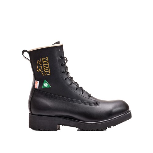 bottes de travail royer de 10'' résistantes aux chocs électriques avec revêtement rovak