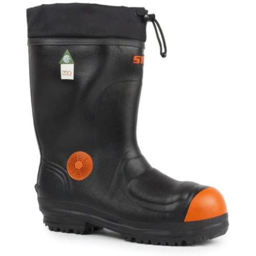 pbz070 stc cobalt 14'' natural rubber work boots with internal metatarsal protection