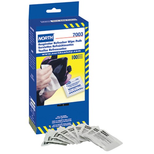 rne002 respirator cleaning pads, 100/box 7003