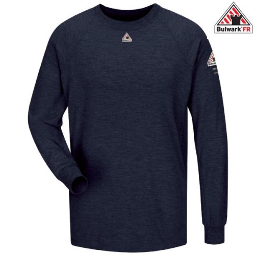 bulwark cooltouch hi-viz fr long sleeve work shirt with reflective stripes