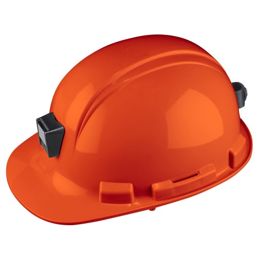 he-hp241r pip whistler™ cap style hard hat with miner's lamp bracket and "sure-lock" ratchet adjustment