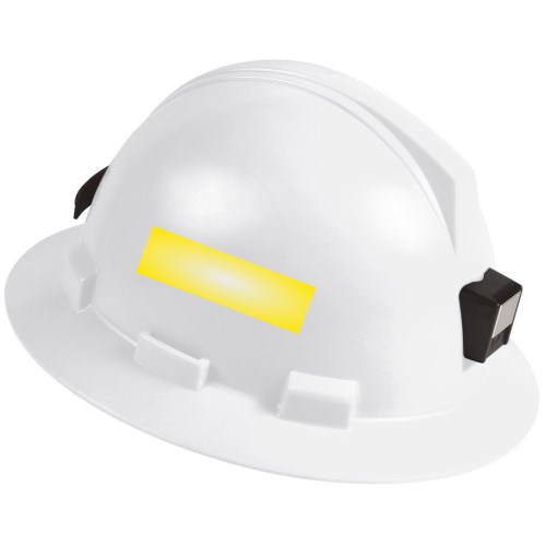 dynamic annapurna™ full brim hard hat with miner's lamp bracket and reflective stripes