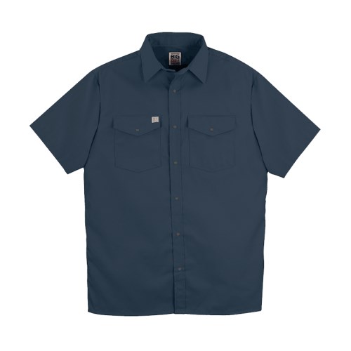 vch01 short sleeve snap front work shirt
