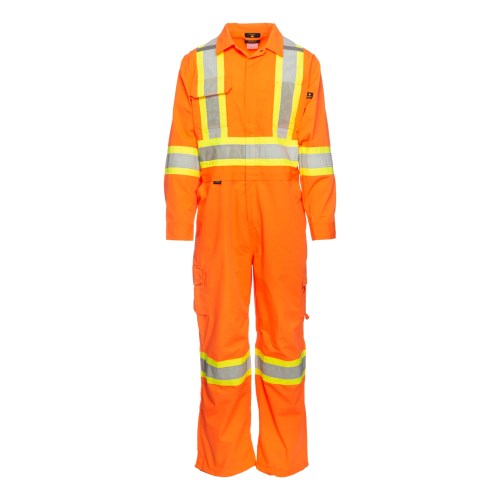 vck160 kosto ripstop polyester cotton summer coverall with 4" perforated reflective tape vck16036