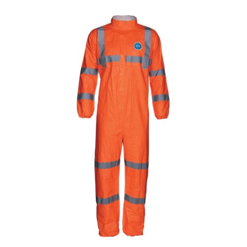 vco264 tyvek 500 high-visibility protective coverall with reflective tapes