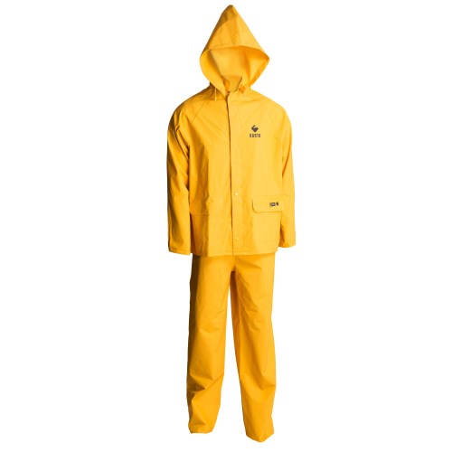 vhkf50 kosto fire resitant 3-piece pvc-coated polyester rainsuit
