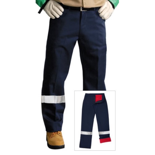 ago arc/fr lined work pants with silver tapes