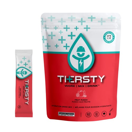 thersty electrolyte drink mix, 40 single serve/pck